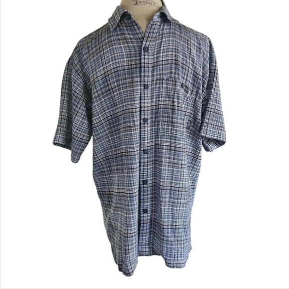 Patagonia Men's A/C Organic Crinkle Cotton Short Sleeve Shirt Size L - Picture 1 of 8